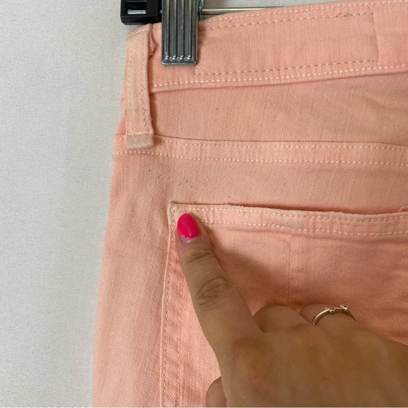 Rag & Bone Mid Rise Distressed Skinny Jeans in Washed Baby Pink Size 26 - Picture 11 of 16